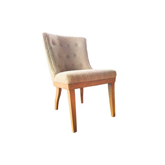 Charlie Fabric Dining Chair  with Buttons